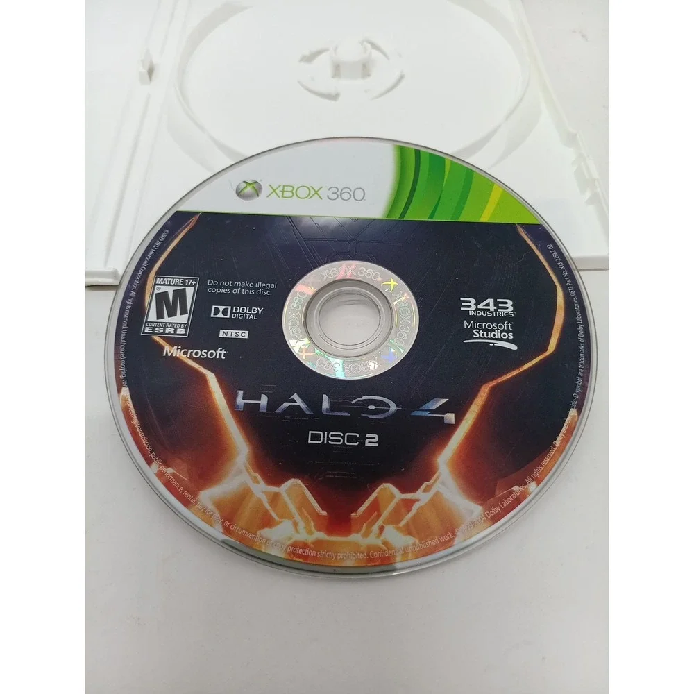 Halo 4 Microsoft Xbox 360 2012 2-Disc Set 343 Industries Sci-Fi Shooter NTSC